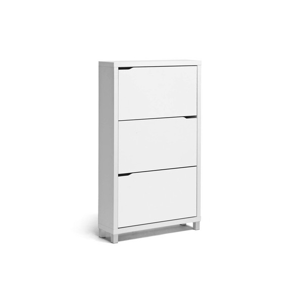 Baxton Studio Simms White Modern Shoe Cabinet 99-4514